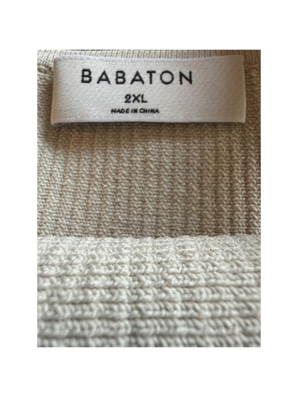 Aritzia Babaton Sculpt Knit Crop Top 2XL - Matte Pearl NWT - Picture 6 of 9